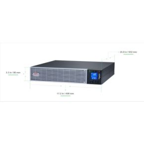 Apc easy on line ups dubbele conve 3 orig - APC SRVL3KRIRK 3000VA 2700W UPS