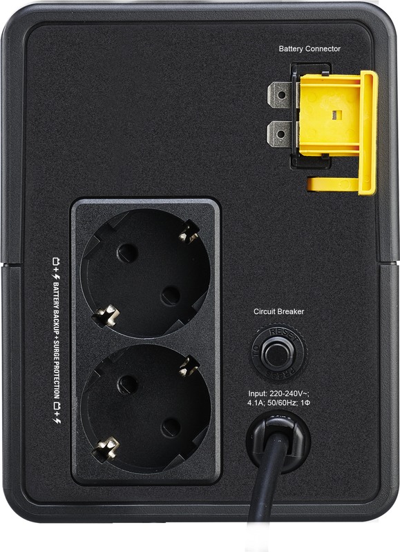 Apc easy ups bvx 900va 230v schuko 3 orig - APC Back-UPS BVX900LI-GR Noodstroomvoeding - 900VA, 2x stopcontact UPS