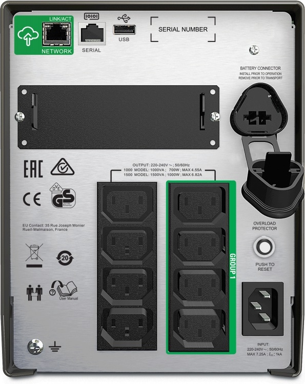 Apc smart ups smt1500ic lcd smart 2 orig - APC Smart-UPS Smt1500Ic Noodstroomvoeding 1500VA UPS (Black)