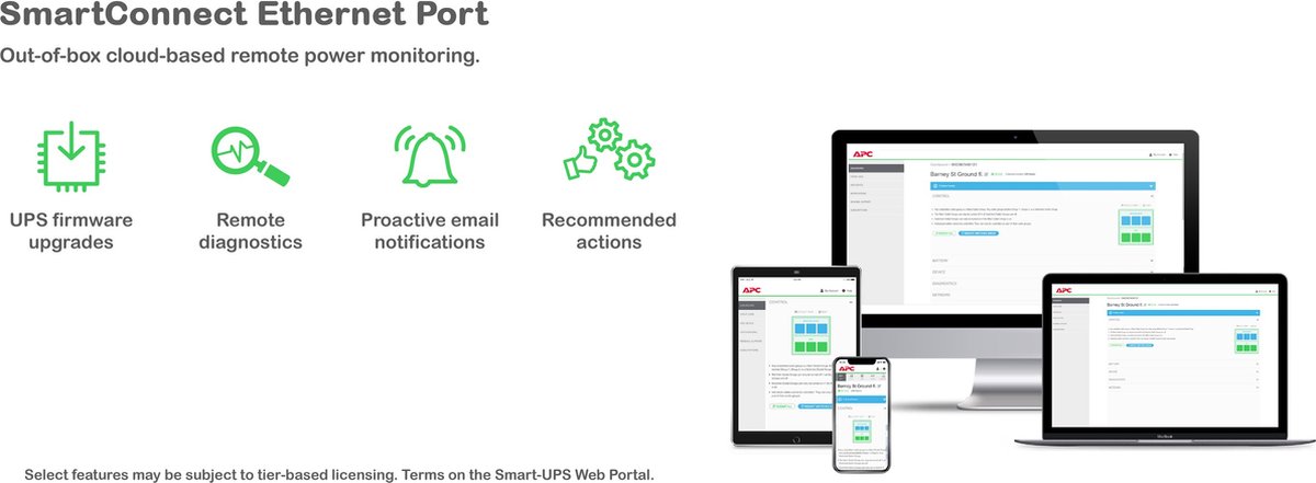 Apc Smart-Ups Smt2200Ic - Noodstroomvoeding 8X C13, 1X C19, Usb, Smartconnect, - afbeelding 3