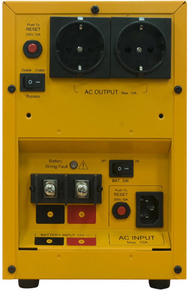 Cyberpower Cps1000E Ups Dubbele Conversie (Online) 1 Kva 700 W 2 Ac-Uitgang(En) - afbeelding 2