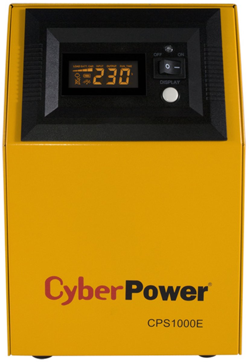 Cyberpower Cps1000E Ups Dubbele Conversie (Online) 1 Kva 700 W 2 Ac-Uitgang(En) - afbeelding 4