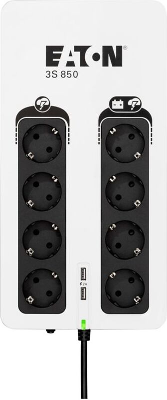 Eaton power 3s gen2 3s850d ups 2 orig - Uninterruptible Eaton 3S850D 510W White 850VA UPS (Black)