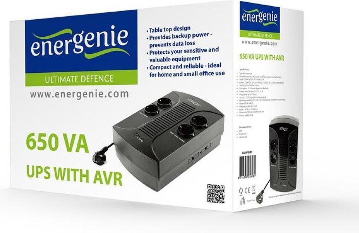 Energenie Eg-Ups-001 - Ups Met Avr, 650 Va - afbeelding 8
