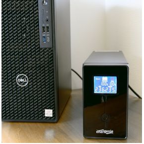 UPS with USB and LCD display, 1500 VA, black - afbeelding 3