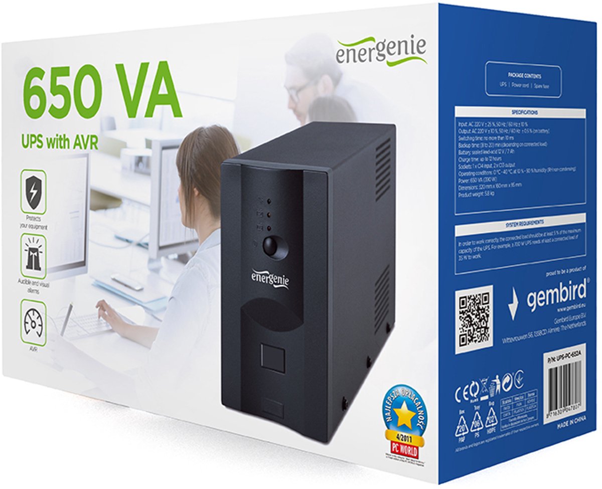 UPS 650VA with AVR - afbeelding 6