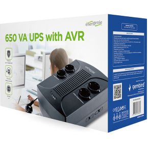 EnerGenie EG-UPS-001 650VA UPS (Black) - afbeelding 4
