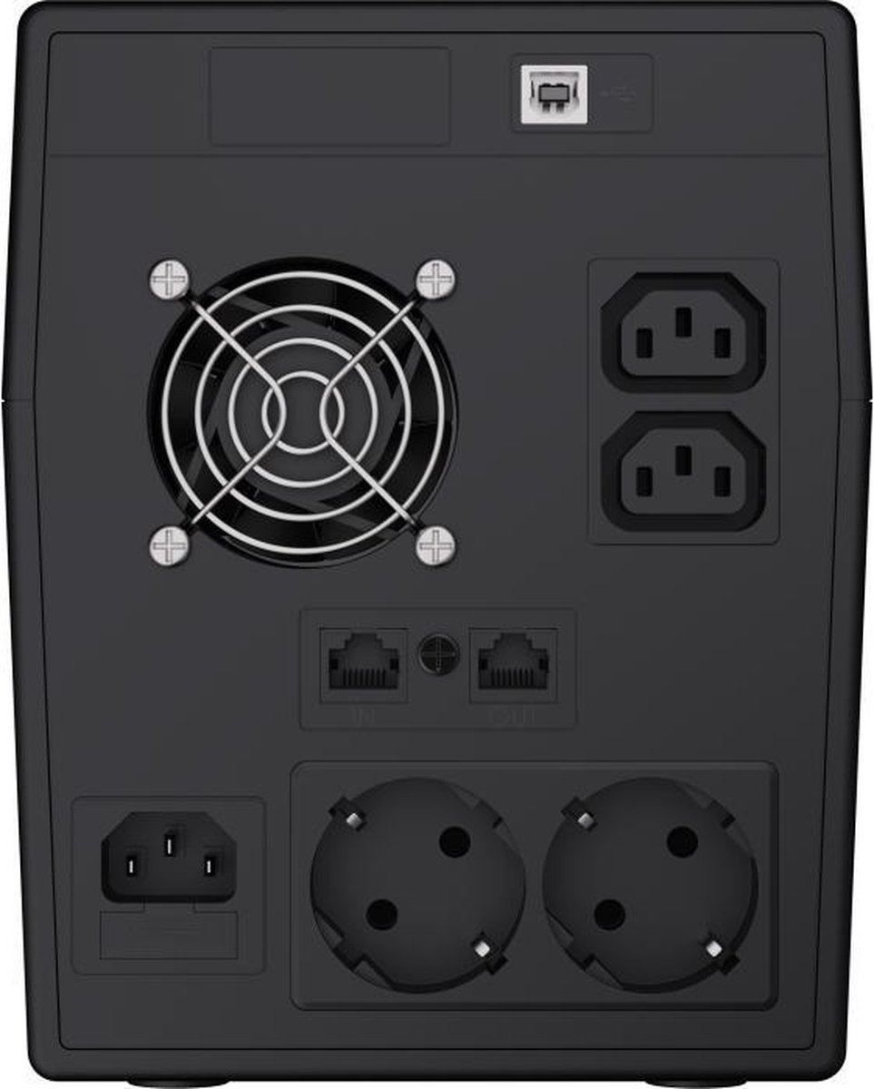 Cell UPS Microsine 2000VA 1400W met LCD Scherm - afbeelding 6