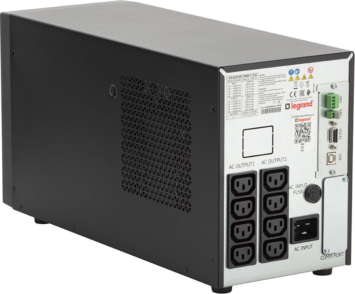 Legrand Keor Asi Spe Tower 2Kva Ups Line-Interactive 1600 W 8 Ac-Uitgang(En) - afbeelding 2