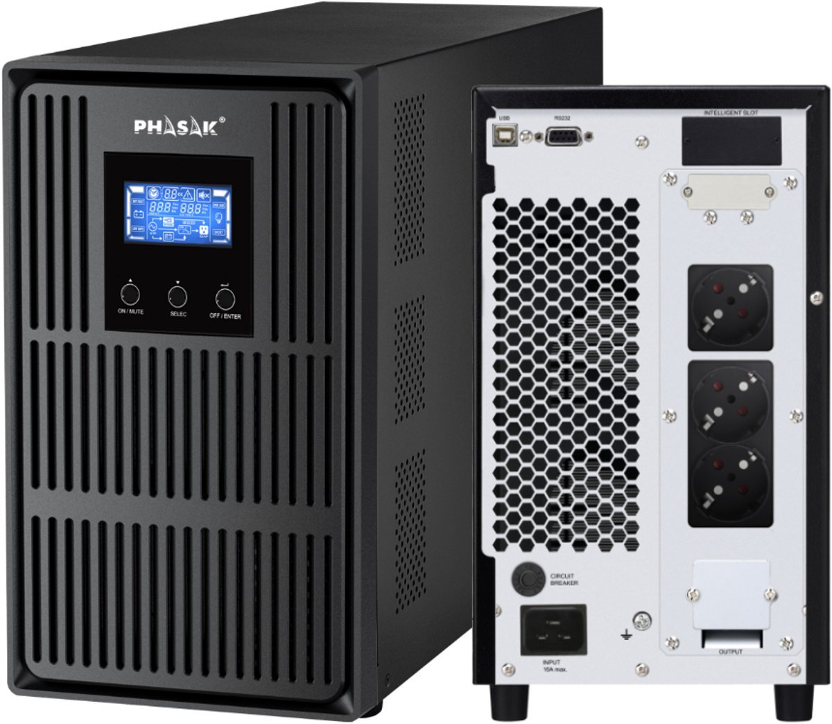 Online Online Ononderbreekbaar Stroomvoorzieningssysteem Phasak Ph 8030 2700 W
