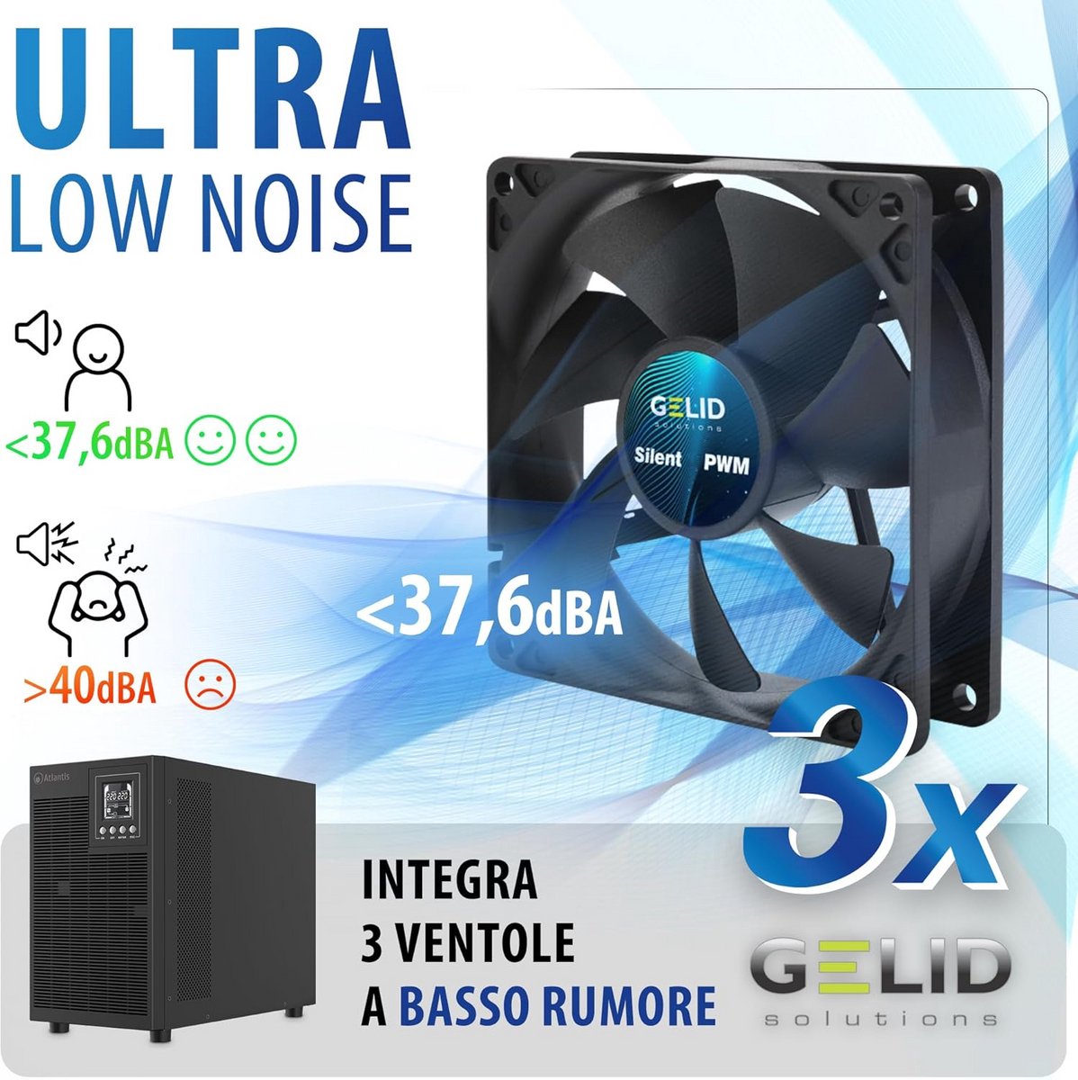 UPS Dubbele Conversie 3000VA 2100W Zuivere Sinusgolf - afbeelding 2