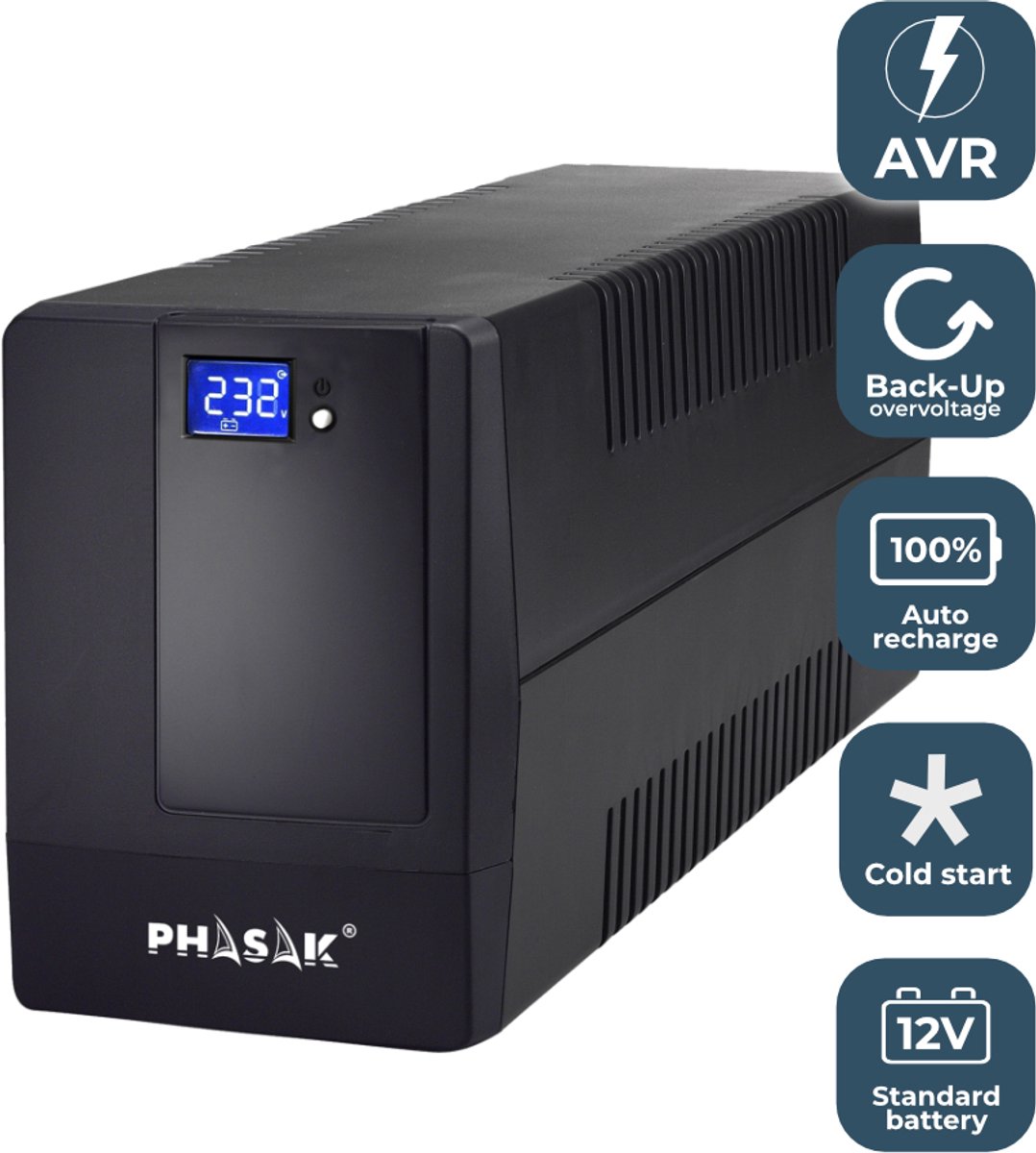 Phasak Esential Interactive 1000 VA UPS - afbeelding 7