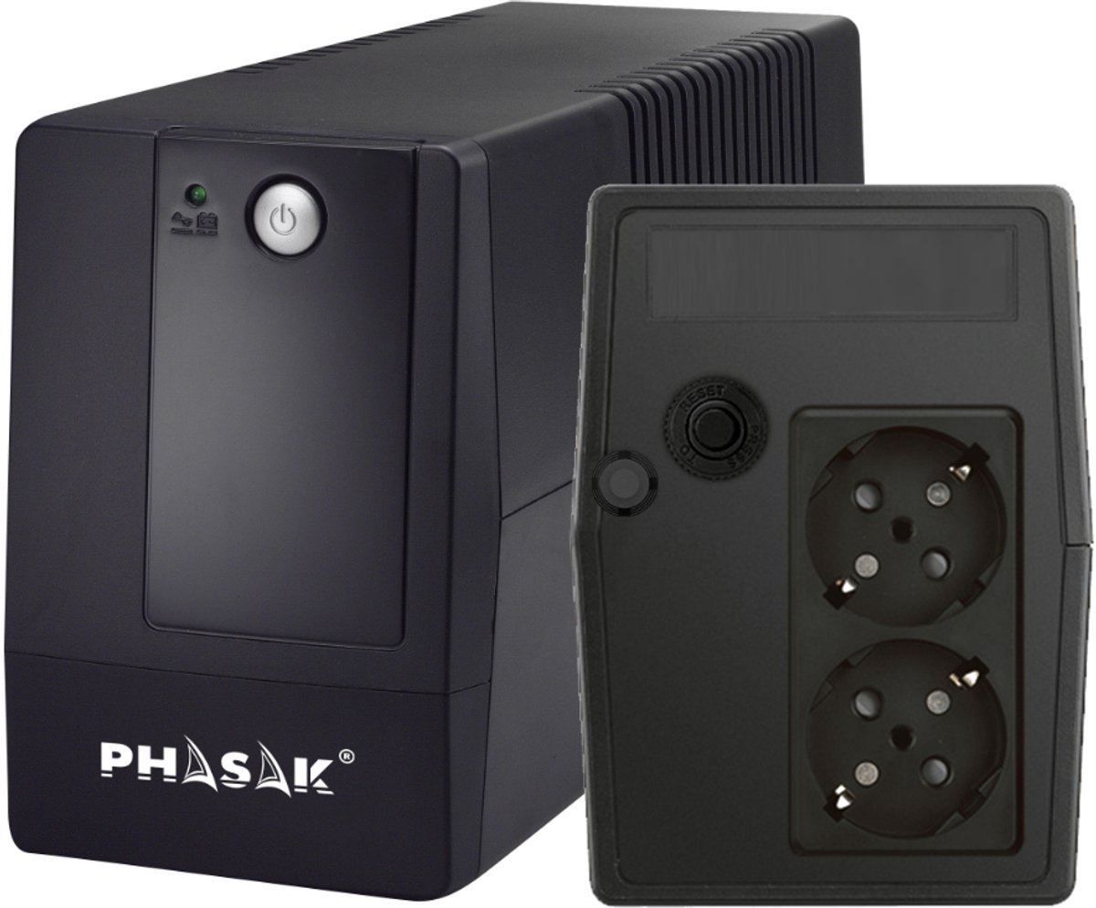 Phasak Phasak Basic Ups Line-Interactive 0,8 Kva 480 W 2 Ac-Uitgang(En)