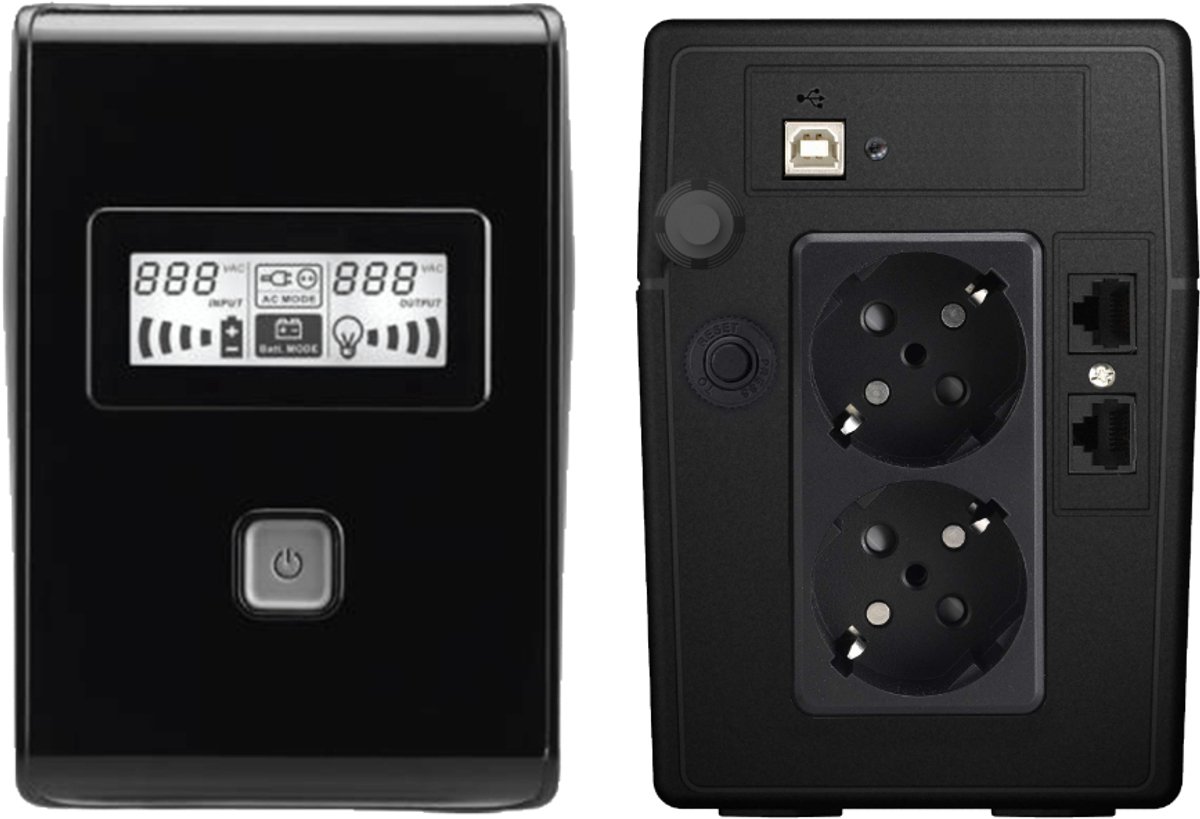 Phasak Esential Ups Line-Interactive 0,65 Kva 360 W 2 Ac-Uitgang(En) - afbeelding 8