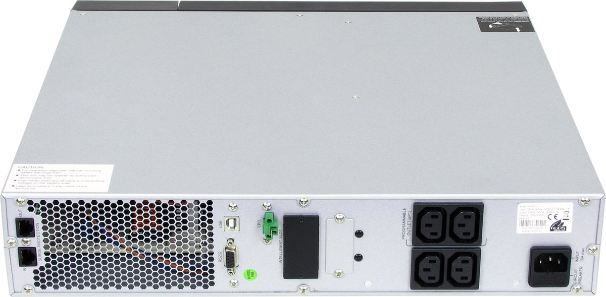 Phasak Ph 9315 Ups Dubbele Conversie (Online) 1,5 Kva 1350 W 4 Ac-Uitgang(En) - afbeelding 8