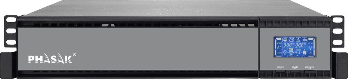 Phasak Phasak Ph 9315 Ups Dubbele Conversie (Online) 1,5 Kva 1350 W 4 Ac-Uitgang(En)