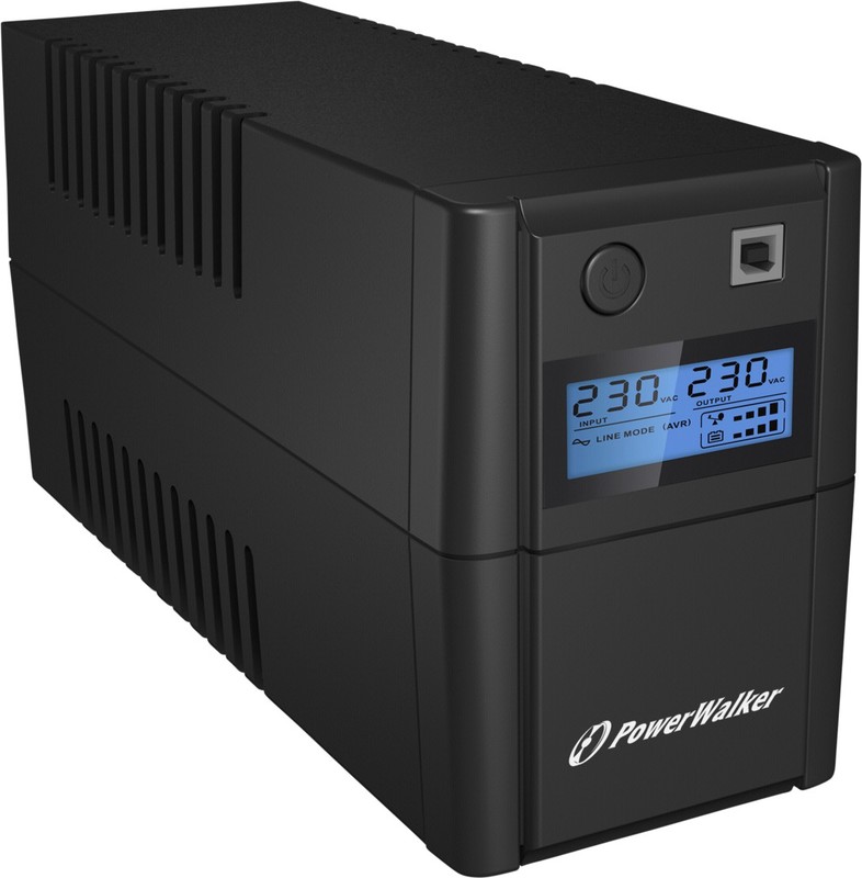 Powerwalker line interactive 850va l ups 3 orig - Bluewalker PowerWalker VI 850SE LCD/IEC 850VA UPS (Black)