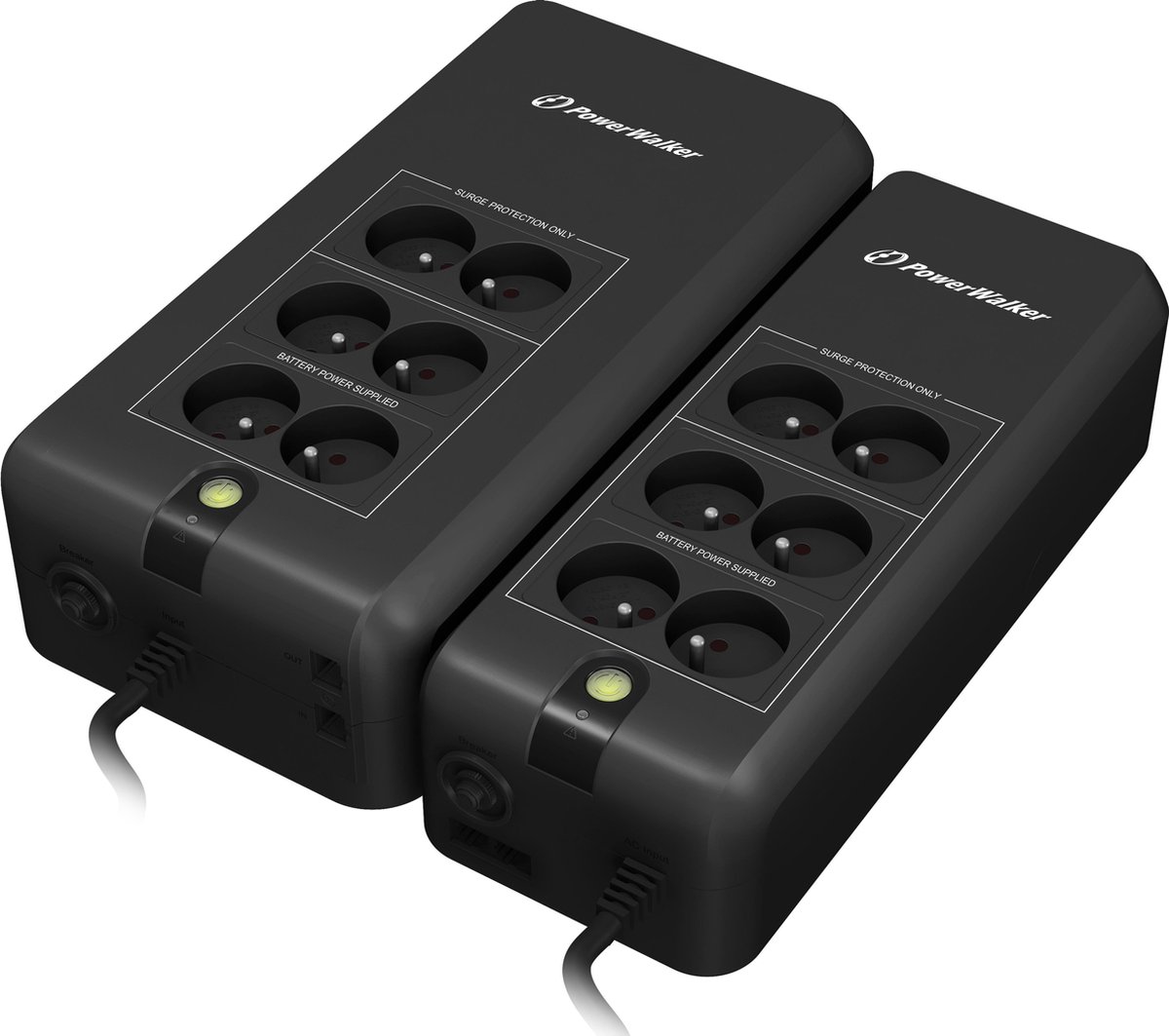 Off-Line 600VA / 300W UPS met 1x 12V 5Ah batterij en Schuko uitgangen - afbeelding 6