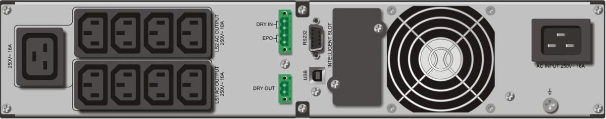 VFI 3000 TGB Online UPS 3kVA 2700W - afbeelding 6