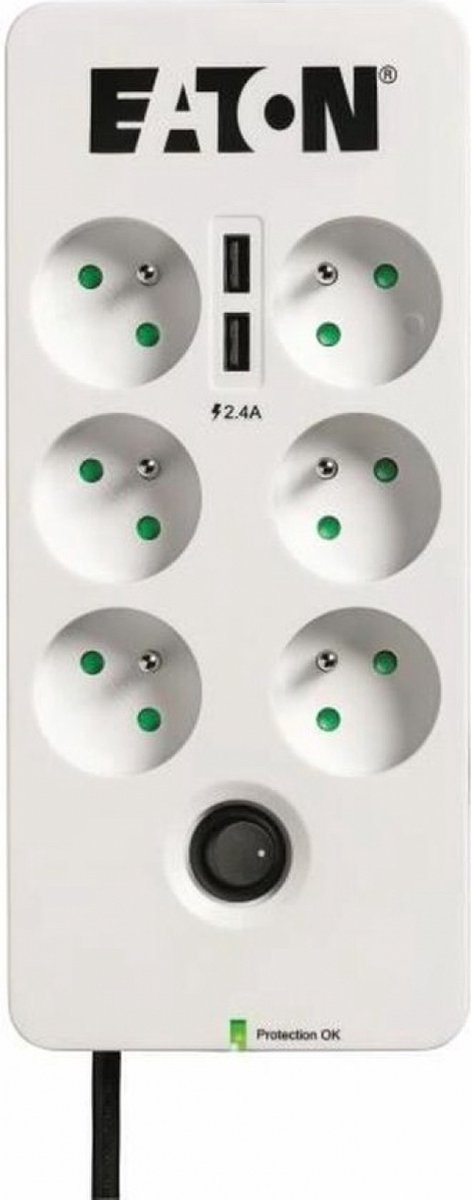 Protection Protection From Surges Eaton Pb6Uf White