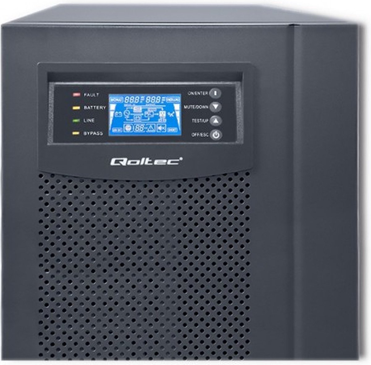 Ononderbroken Stroomvoorziening | Online | Zuivere Sinus | 10 Kva | 8 Kw | Lcd-Scherm | Usb. 10000VA UPS - afbeelding 2