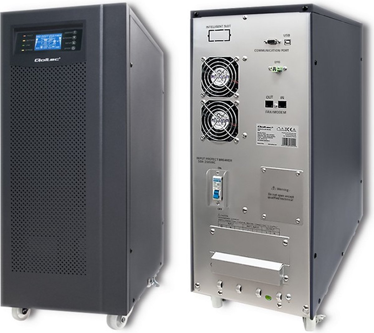 Ononderbroken Stroomvoorziening | Online | Zuivere Sinus | 10 Kva | 8 Kw | Lcd-Scherm | Usb. 10000VA UPS - afbeelding 9