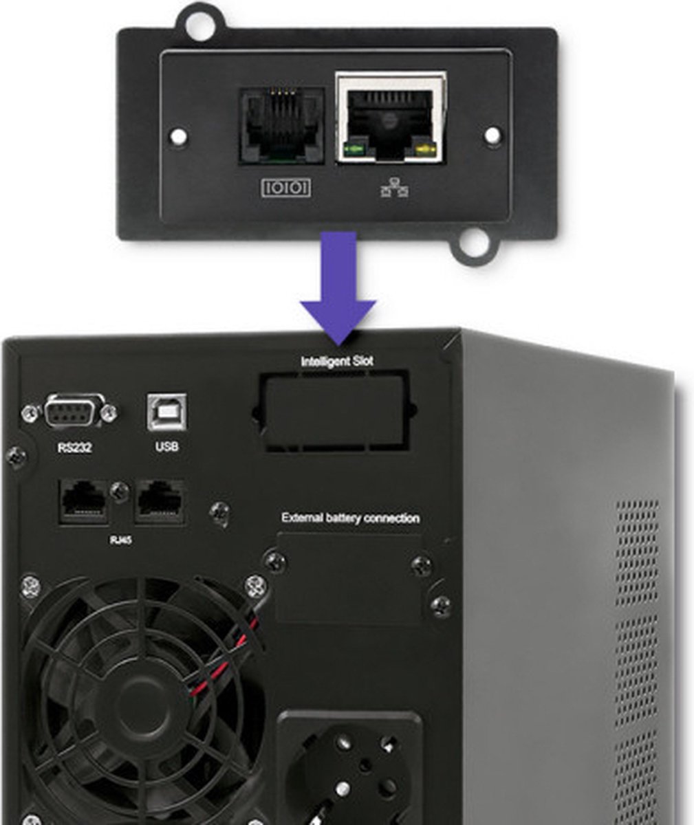 Ononderbroken Stroomvoorziening | Online | Zuivere Sinus | 1 Kva | 800W | Lcd-Scherm. 1000VA UPS - afbeelding 2