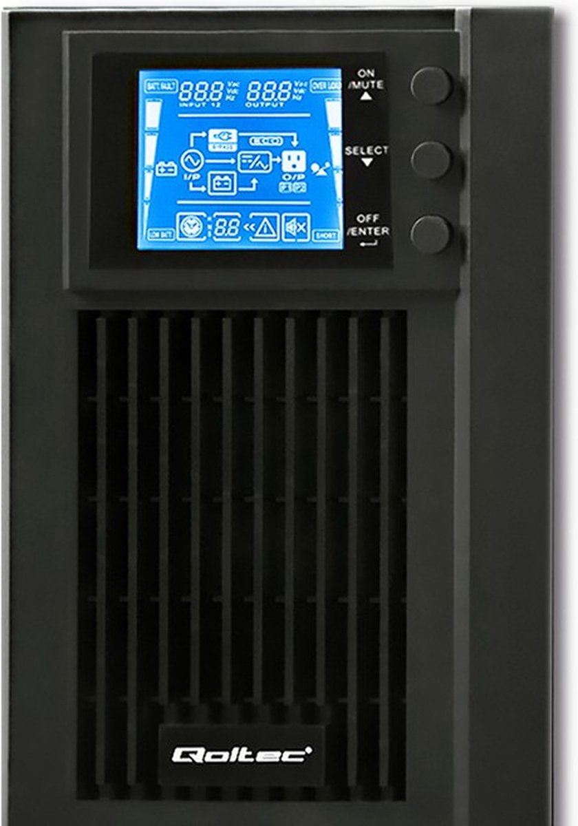 Ononderbroken Stroomvoorziening | Online | Zuivere Sinus | 1 Kva | 800W | Lcd-Scherm. 1000VA UPS - afbeelding 9