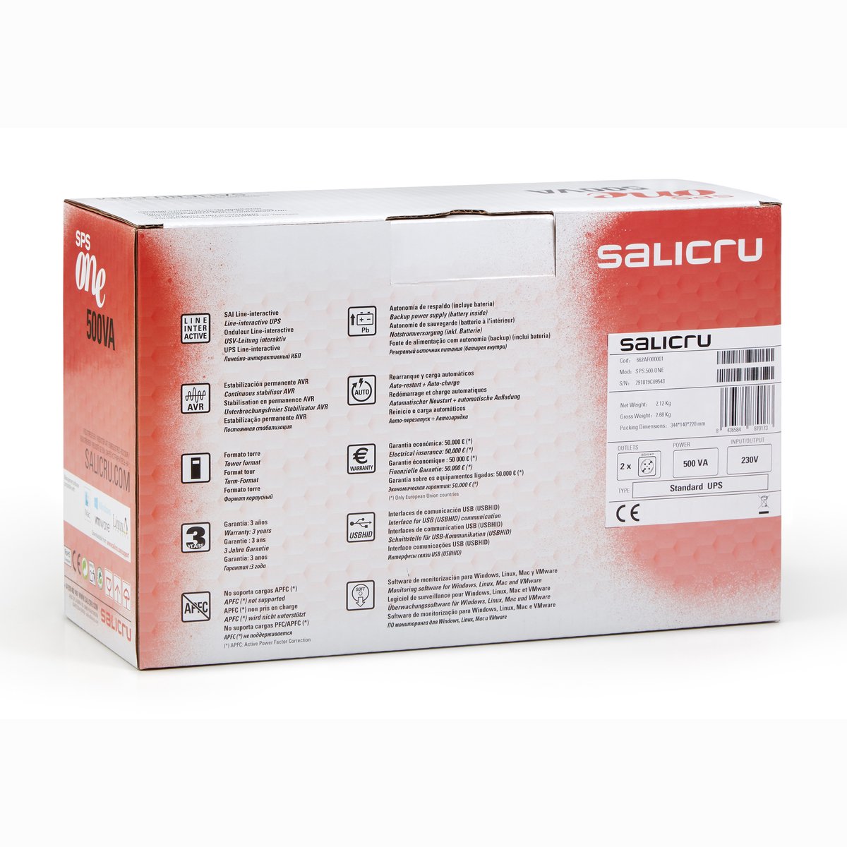 Salicru SPS SOHO+ 2000VA UPS - afbeelding 3