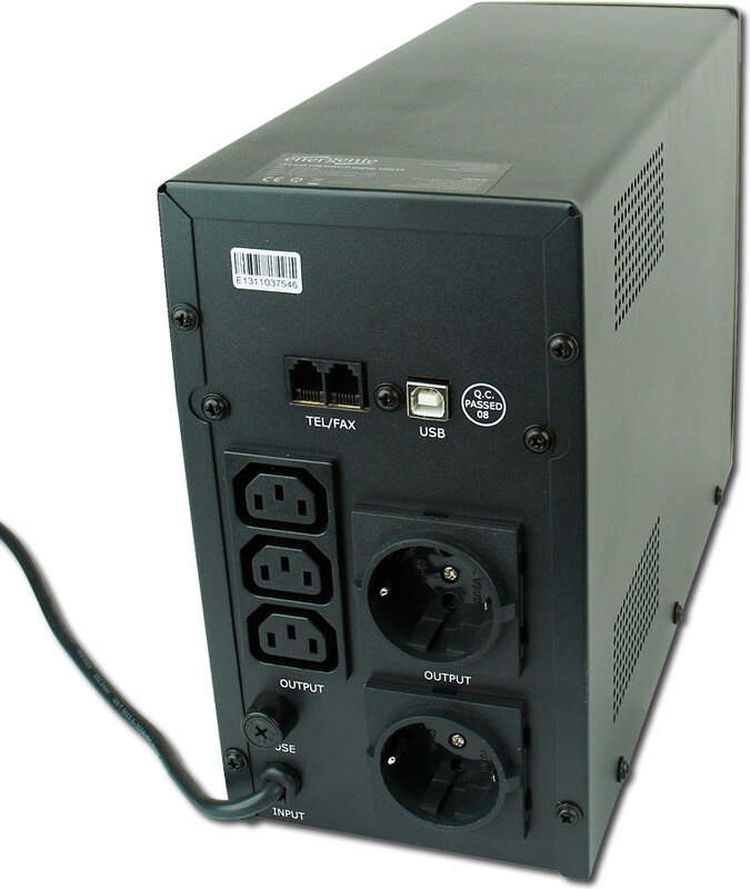 Ups met lcd 1200 va 3 orig - UPS Energenie Eg-UPS-033 UPS Met LCD, 1200VA UPS (Black)