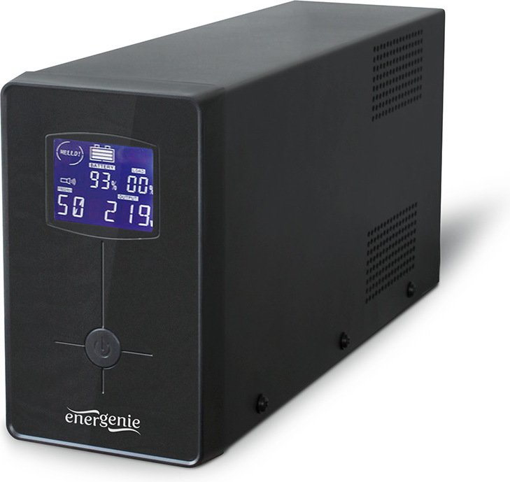 Ups met lcd 1200 va - UPS Energenie Eg-UPS-033 UPS Met LCD, 1200VA UPS (Black)