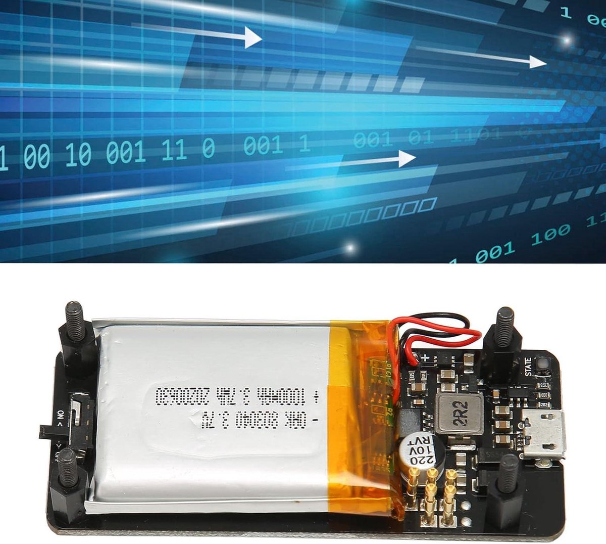 Aideepen Lite V1.2 Power HAT voor Raspberry Pi Zero 1000mAh 400mA 6VA UPS - afbeelding 7