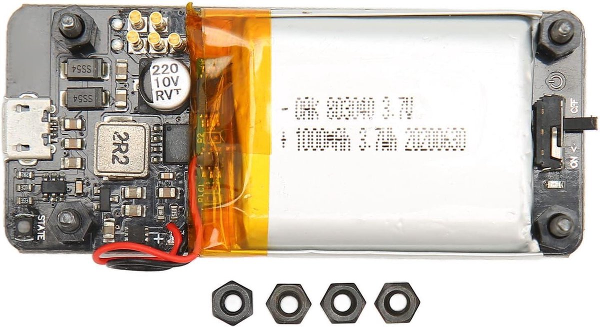 Aideepen Lite V1.2 Power HAT voor Raspberry Pi Zero 1000mAh 400mA 6VA UPS - afbeelding 8