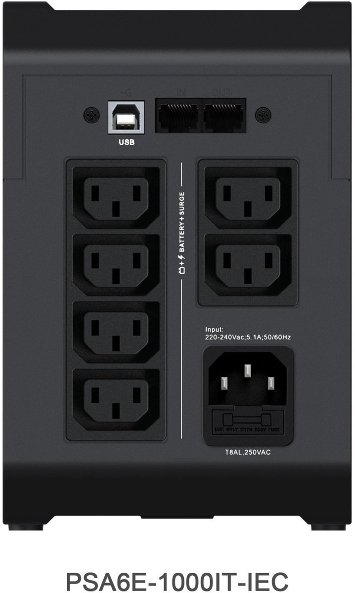 PSA6E-1000IT-IEC 1000VA UPS (Black)