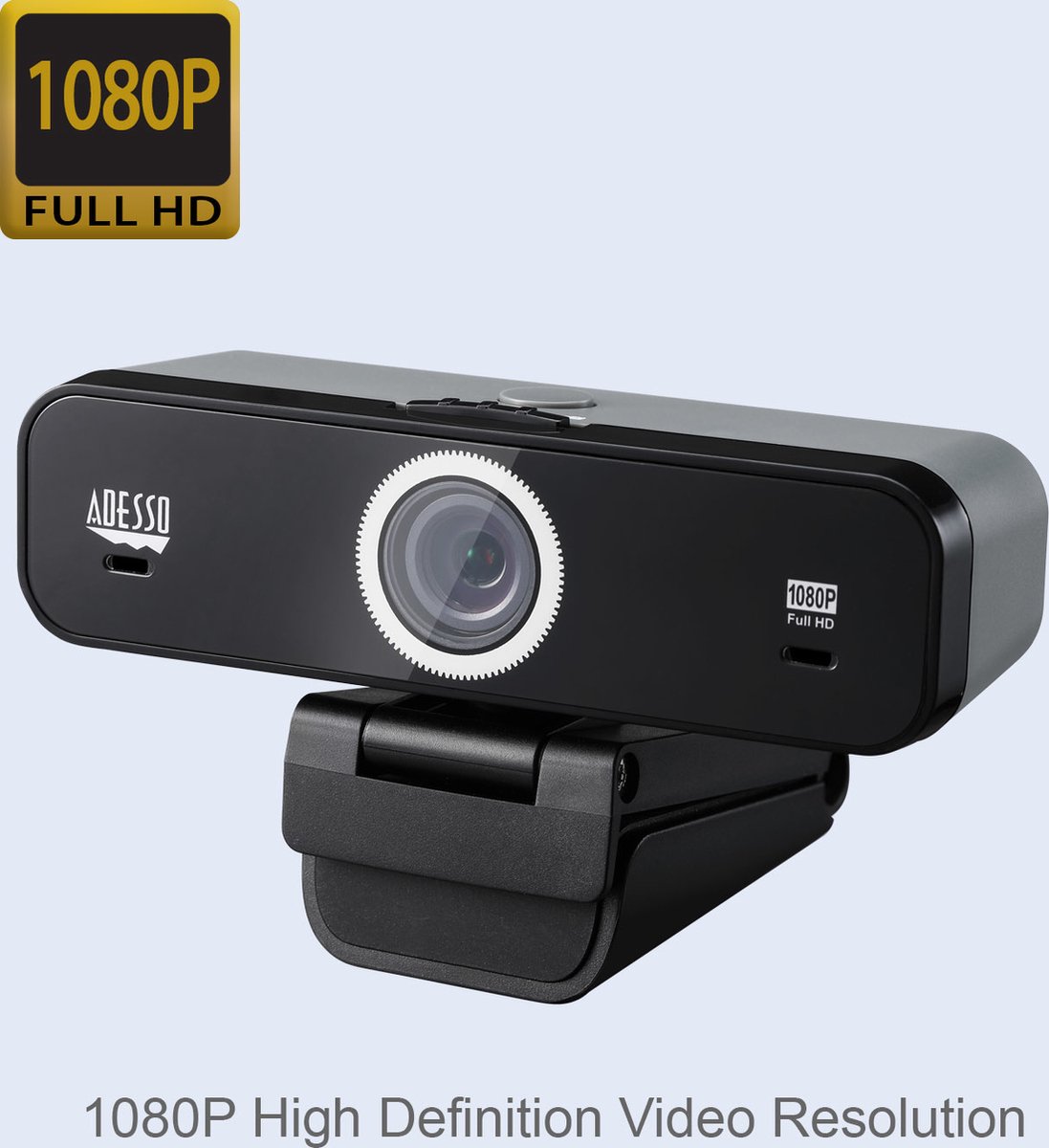 Adesso Cybertrack K1 Webcam 2,1 Mp 1920 X 1080 Pixels Usb 2.0 Zwart - afbeelding 5