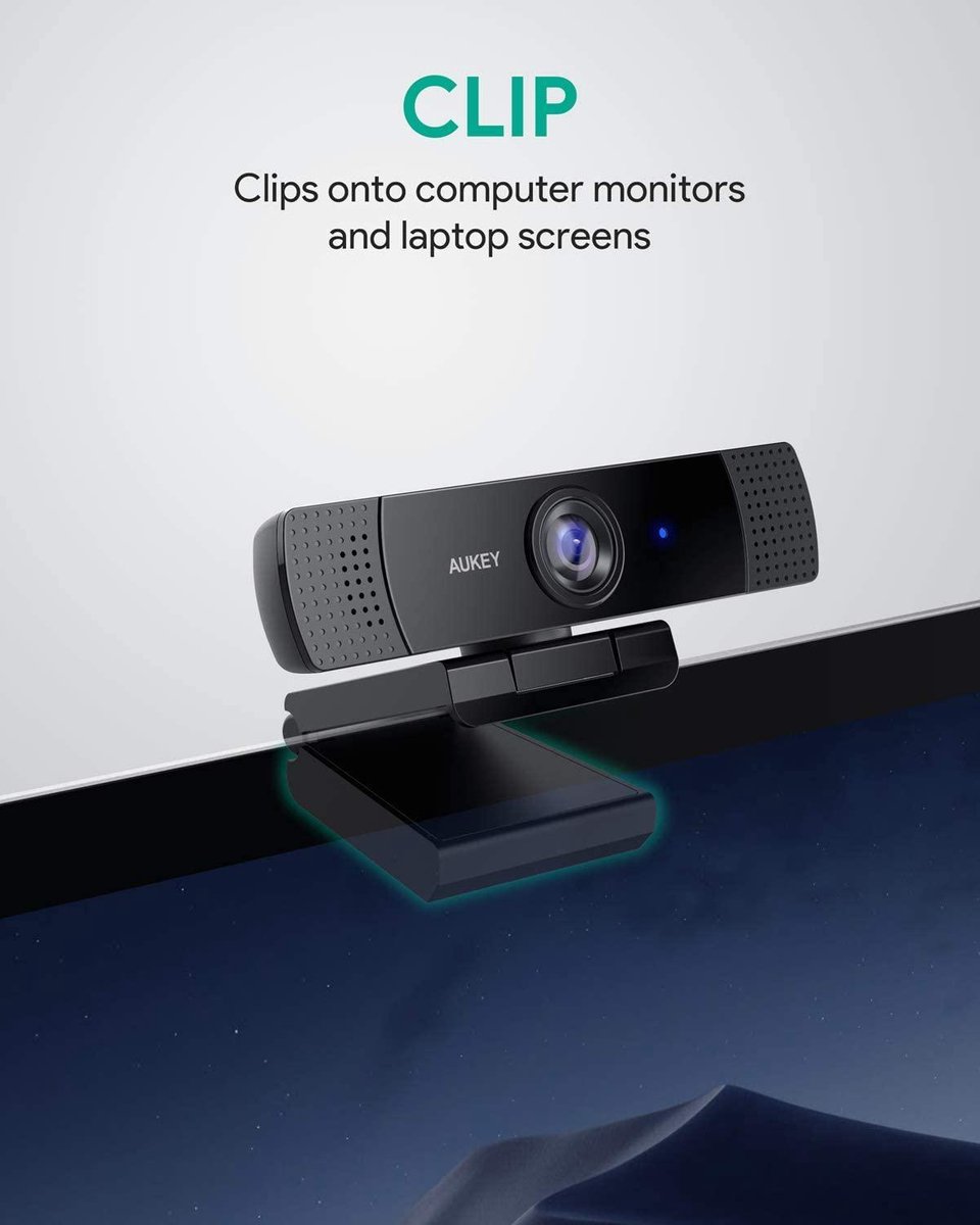 Aukey Pc-Lm1 1080P Full Hd Webcam Met Autofocus - afbeelding 9