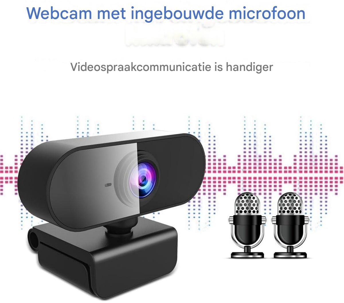 Computerwebcam 1080P Full HD - afbeelding 3