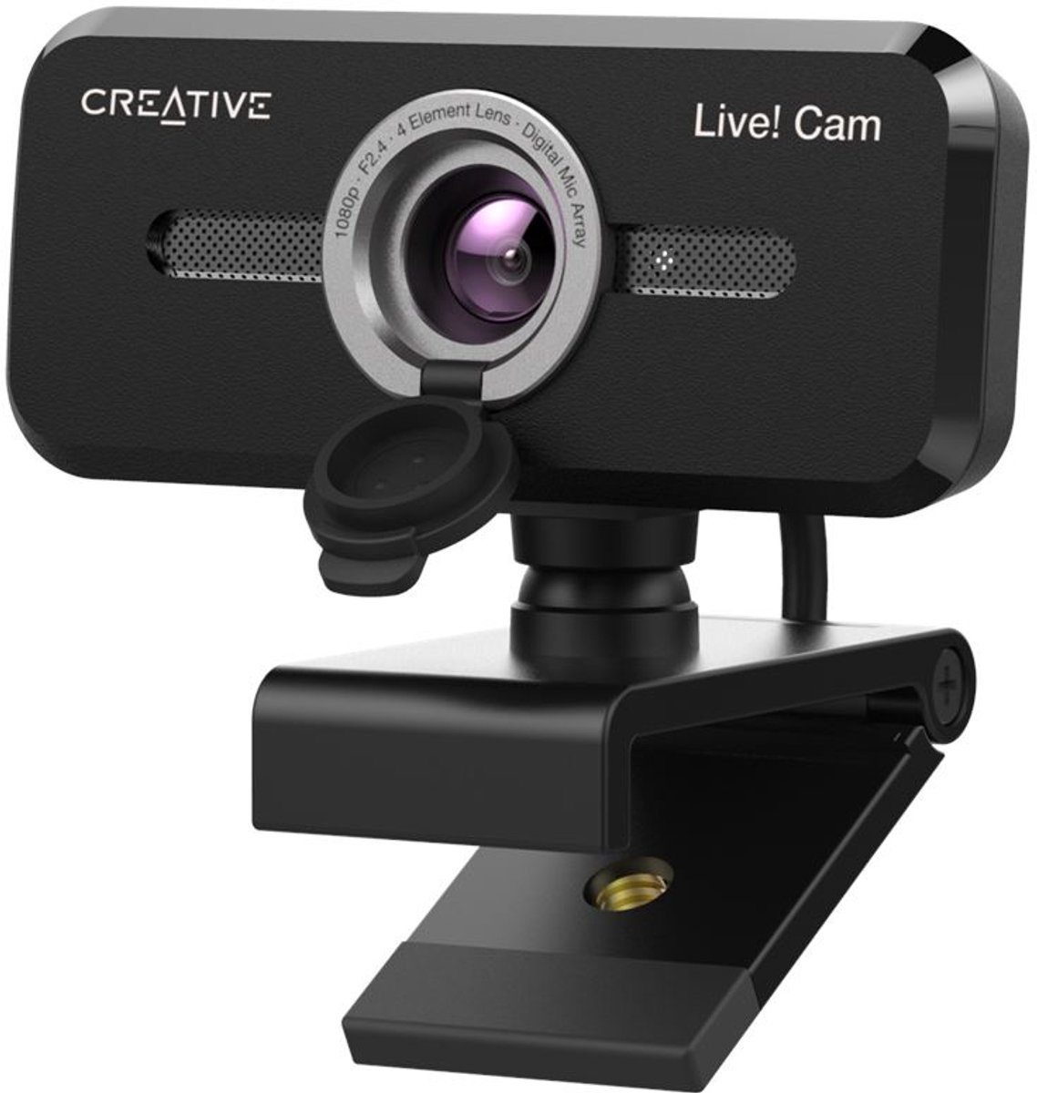 Creative Live!Cam Sync 1080P V2 Full Hd Webcam (Zwart): Uvc-Compatibel, Werkt - afbeelding 2
