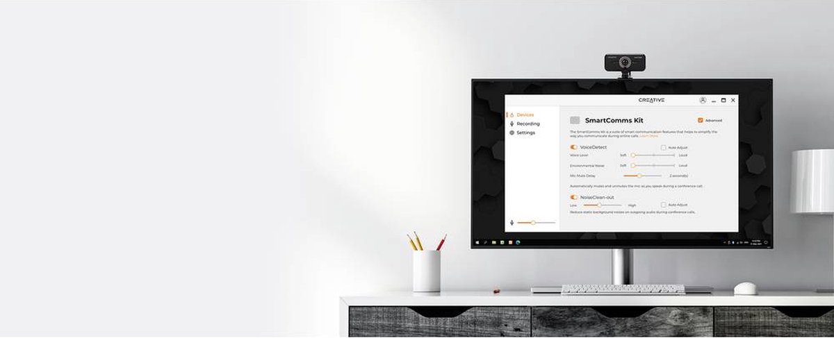 Creative Live!Cam Sync 1080P V2 Full Hd Webcam (Zwart): Uvc-Compatibel, Werkt - afbeelding 7