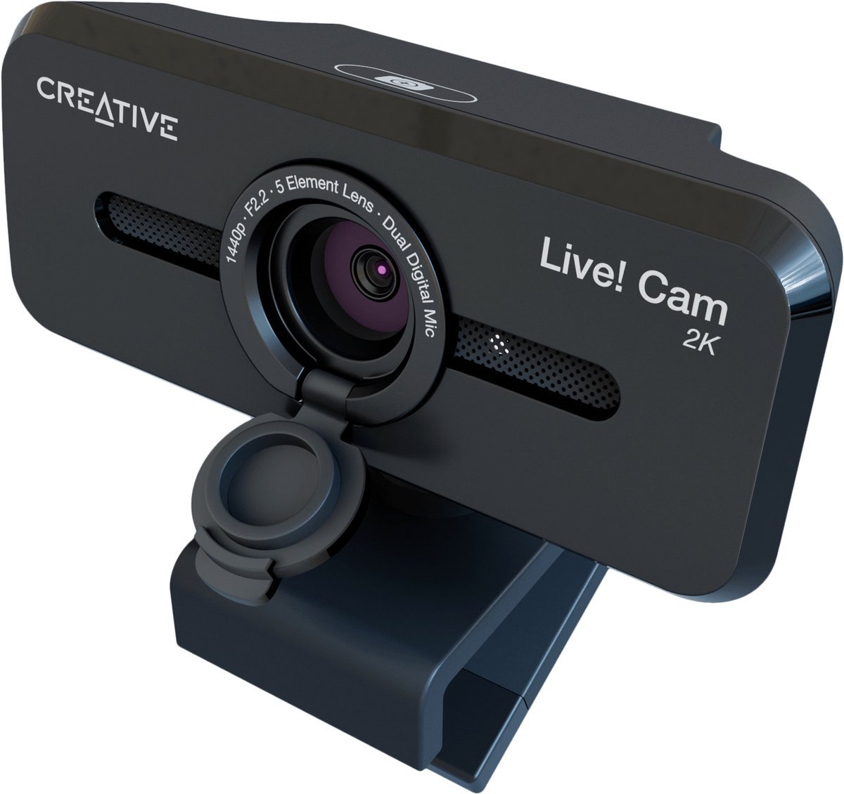 Creative Creative Live! Cam Sync V3 - 2K Qhd Webcam Met 4X Digitale Zoom En Ingebouwde Microfoons (Zwart)