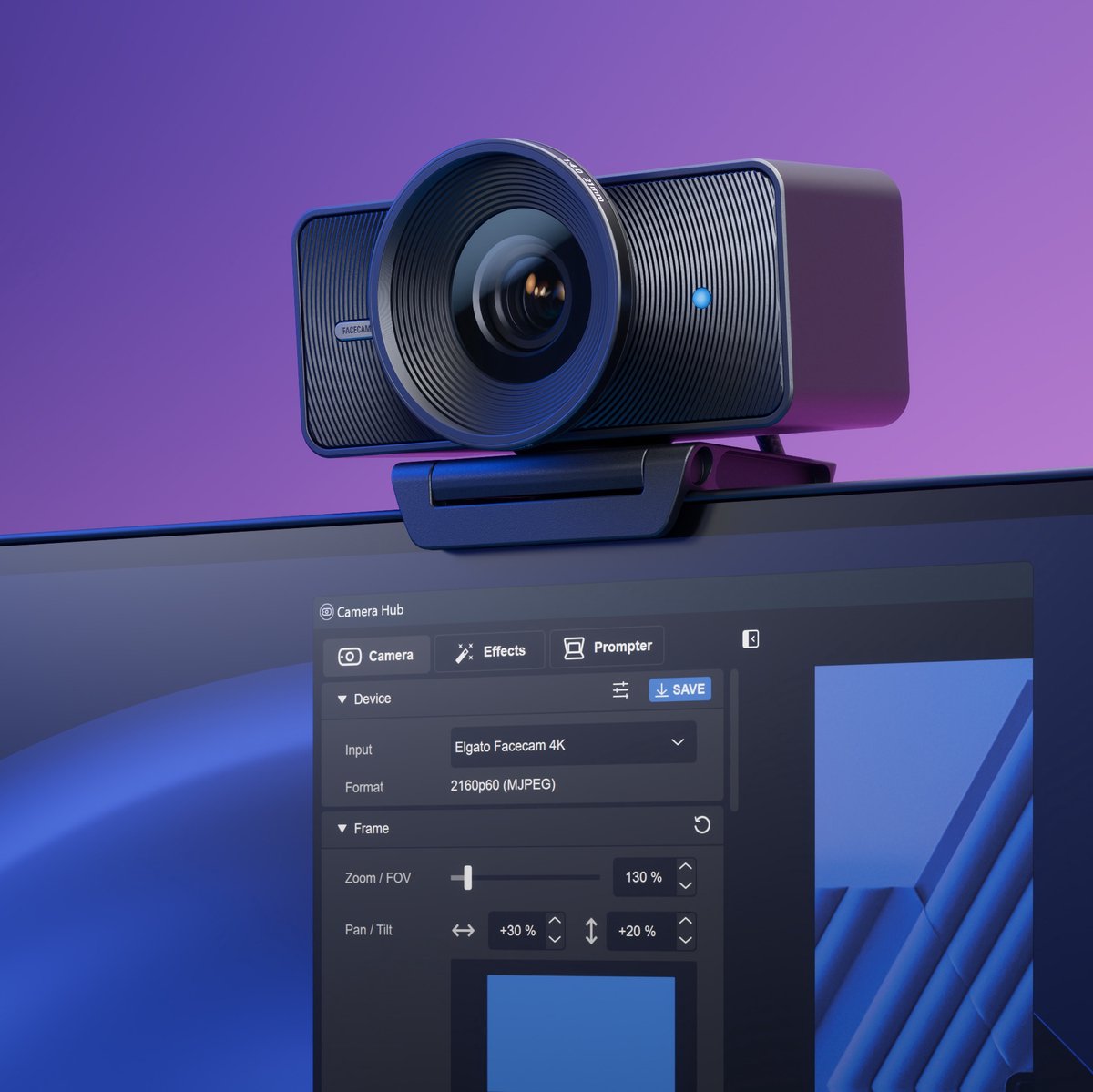 Elgato Facecam 4K Webcam Usb-C Zwart - afbeelding 6