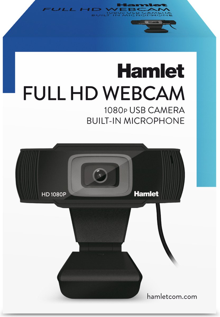 Hamlet Hwcam1080 Webcam 2 Mp 1920 X 1080 Pixels Usb 2.0 Zwart - afbeelding 4