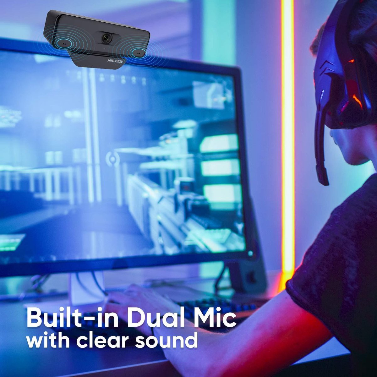 Hikvision Ds-U18, 8 Mp, 3840 X 2160 Pixels, Full Hd, 30 Fps, 640X480@25Fps, webcam - afbeelding 2