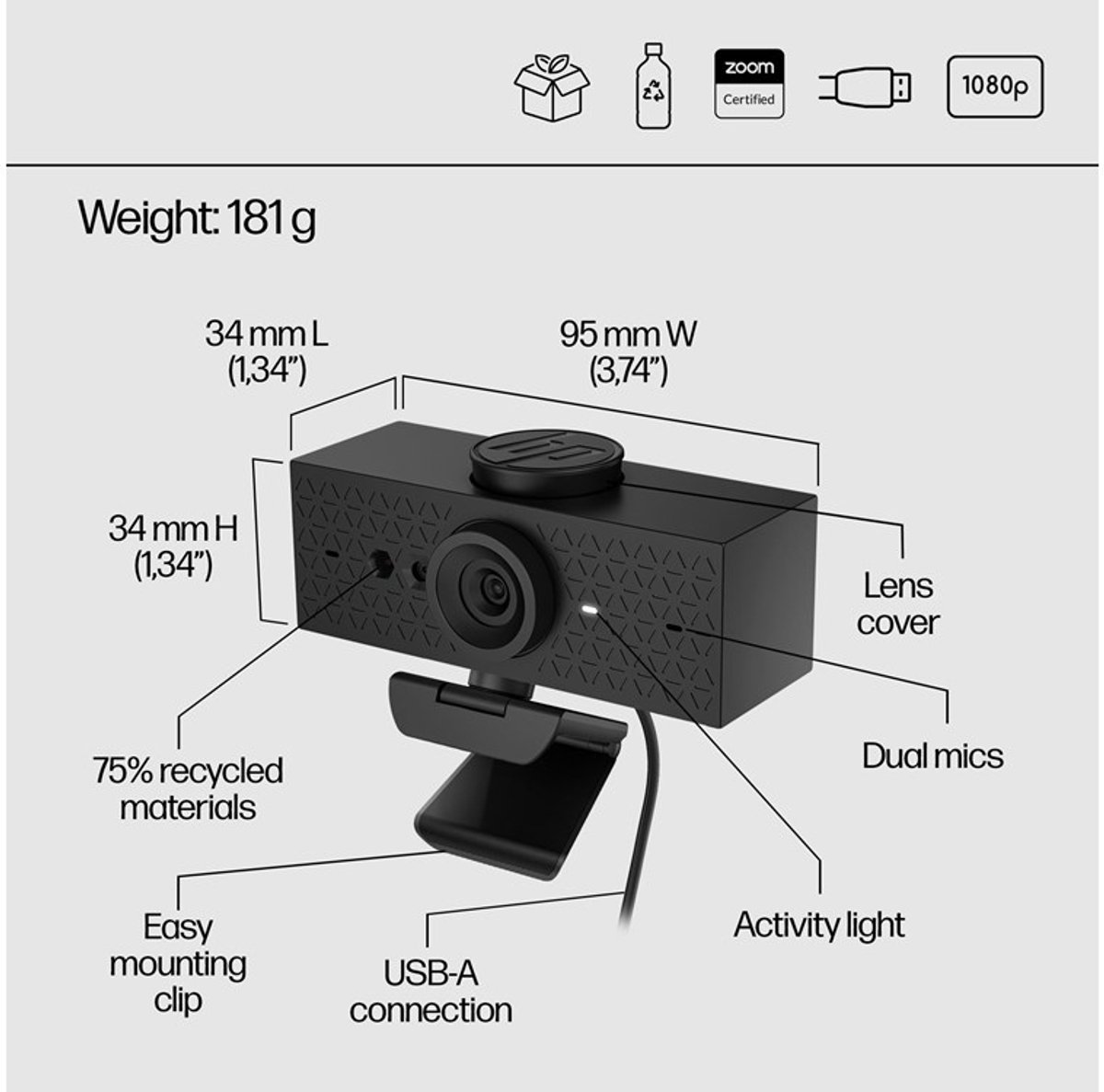 Hp 620 Fhd-Webcam - afbeelding 9