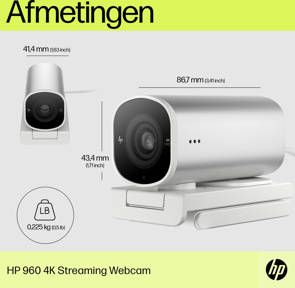 Hp 960 4K Streaming Webcam - afbeelding 10