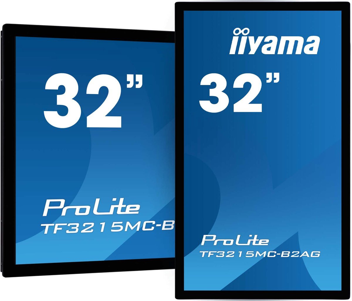 iiyama Iiyama Prolite Tf3215Mc-B2Ag Computer Monitor 80 Cm (31.5") 1920 X 1080 Pixels Full Hd Led Touchscreen Kiosk Zwart
