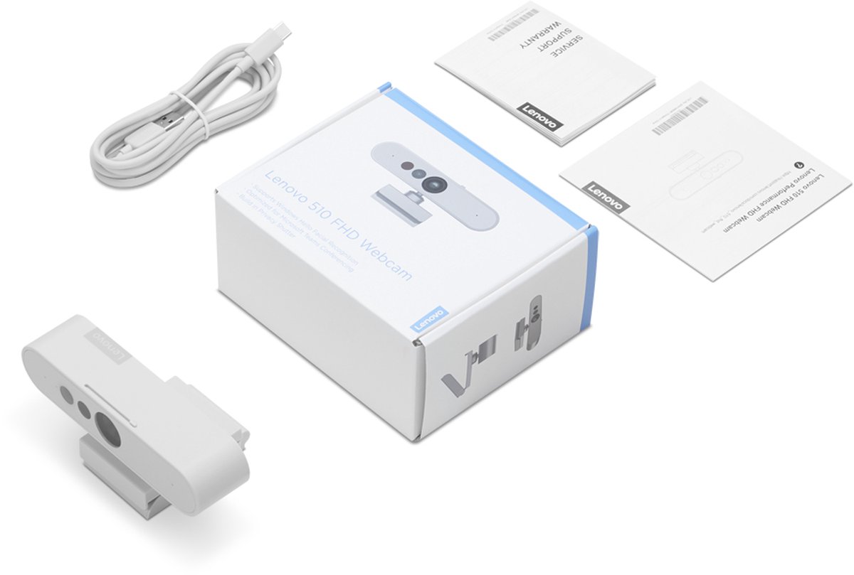 Lenovo 510 Fhd Webcam - Full Hd - Usb-C - Grijs - afbeelding 4