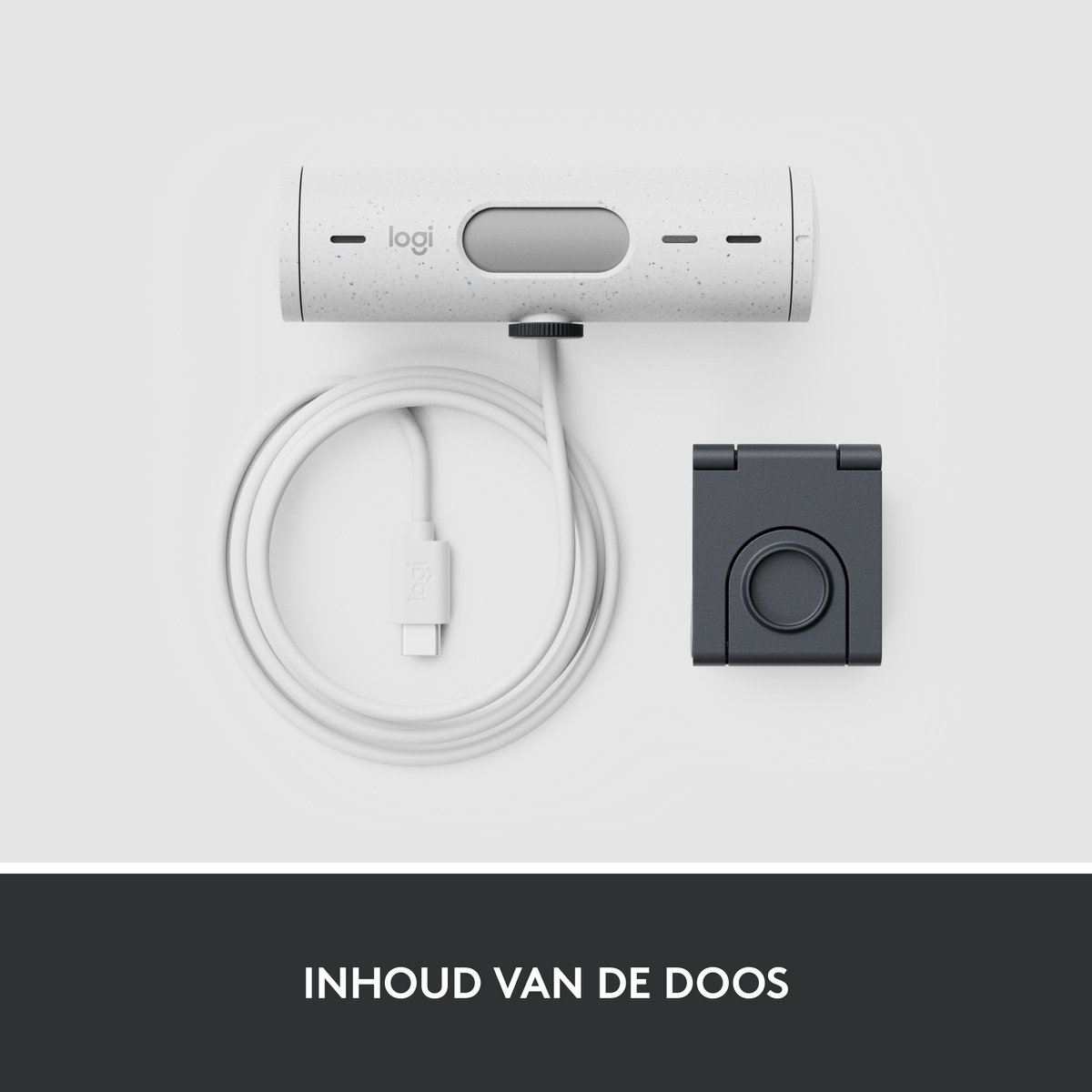 Logitech Brio 500 - Webcam - Full Hd - 1080P/30Fps - Off White - afbeelding 10