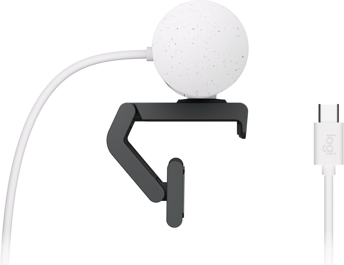 Logitech Brio 500 - Webcam - Full Hd - 1080P/30Fps - Off White - afbeelding 2