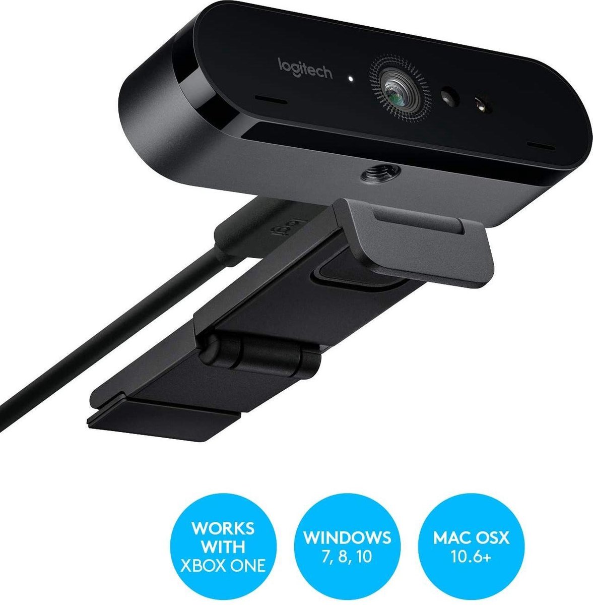 Logitech Brio - Webcam - 4K Business Edition - Hdr - 60 Fps - Windows & Mac - - afbeelding 4